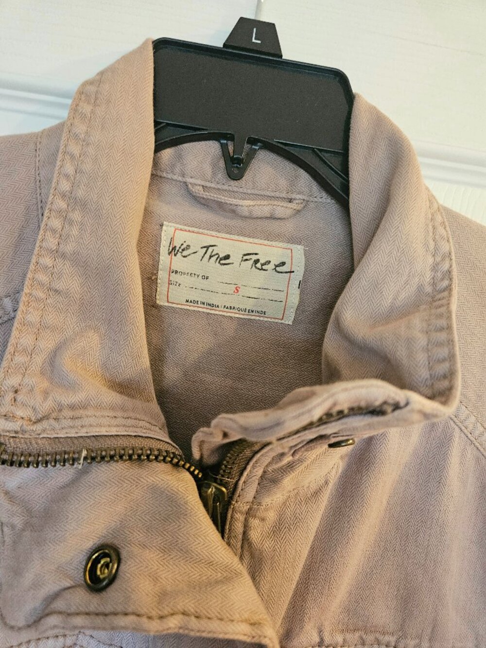 Free People We The Free Utility Jacket Mauve Pink Military Style Small - Picture 2 of 6